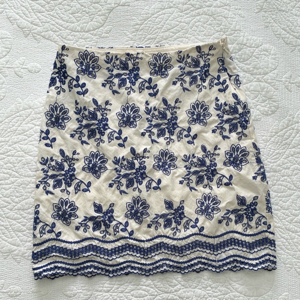 LOFT  Floral Pencil Skirt